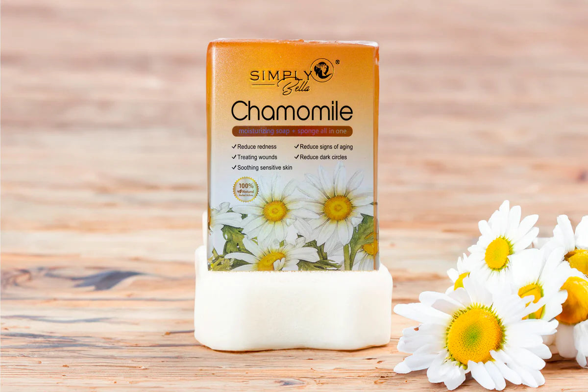 Simply Bella Chamomile Moisturizing Soap + Sponge